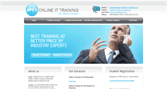 Desktop Screenshot of apex-online-it-training.com